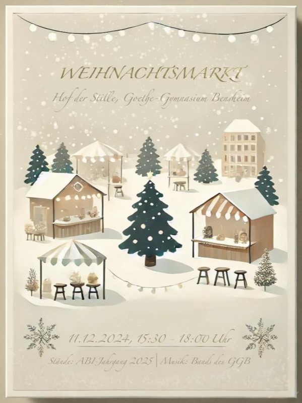 Plakat Weihnachtsmarkt